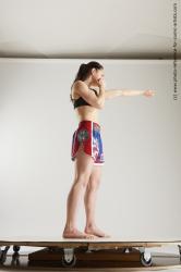 Woman MMA Fighting Poses Ronda